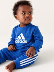 adidas Blue Sportswear Badge Of Sport French Terry Tracksuit - Image 1 of 5
