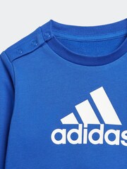 adidas Blue Sportswear Badge Of Sport French Terry Tracksuit - Image 3 of 5