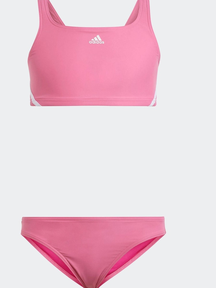 طقم بيكيني من 3 خطوط من adidas - صورة 1 من 8