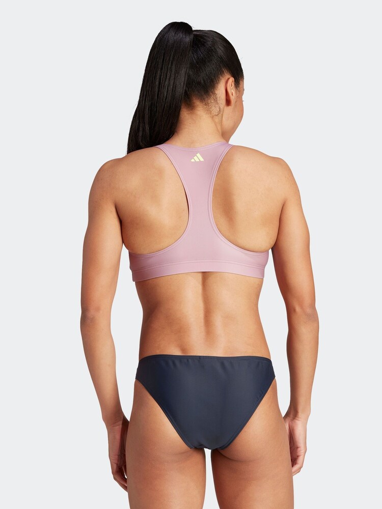 Buy adidas Pink Swim Big Bars Bikini from Next Oman