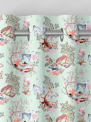Cath Kidston Green Magical Kingdom Made to Measure 100% Cotton Curtains - Image 5 of 9