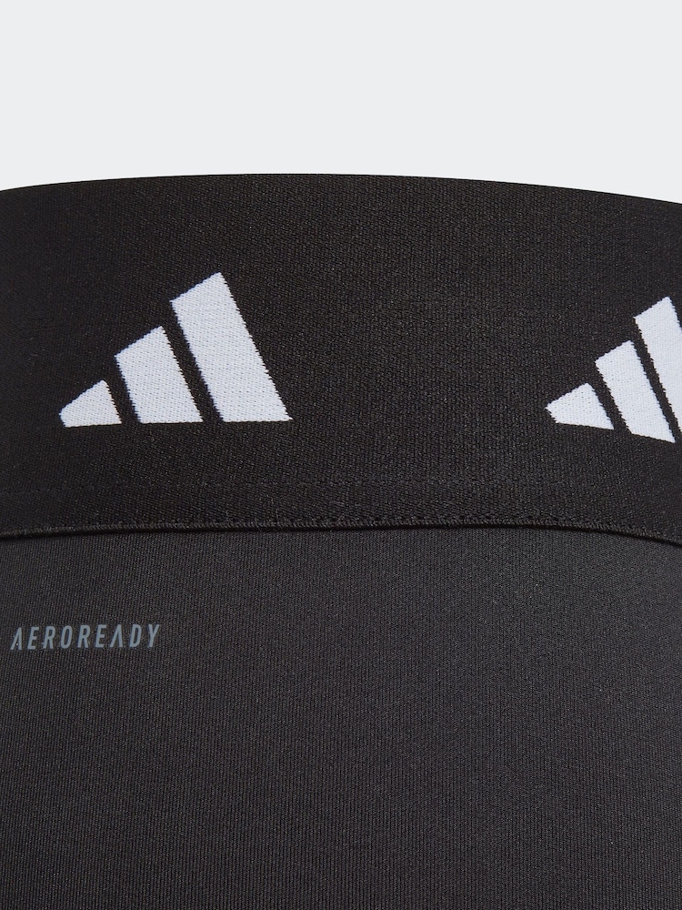 adidas Black Sportswear Aeroready Techfit Short Kids Leggings - Image 10 of 11