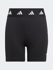 adidas Black Sportswear Aeroready Techfit Short Kids Leggings - Image 7 of 11