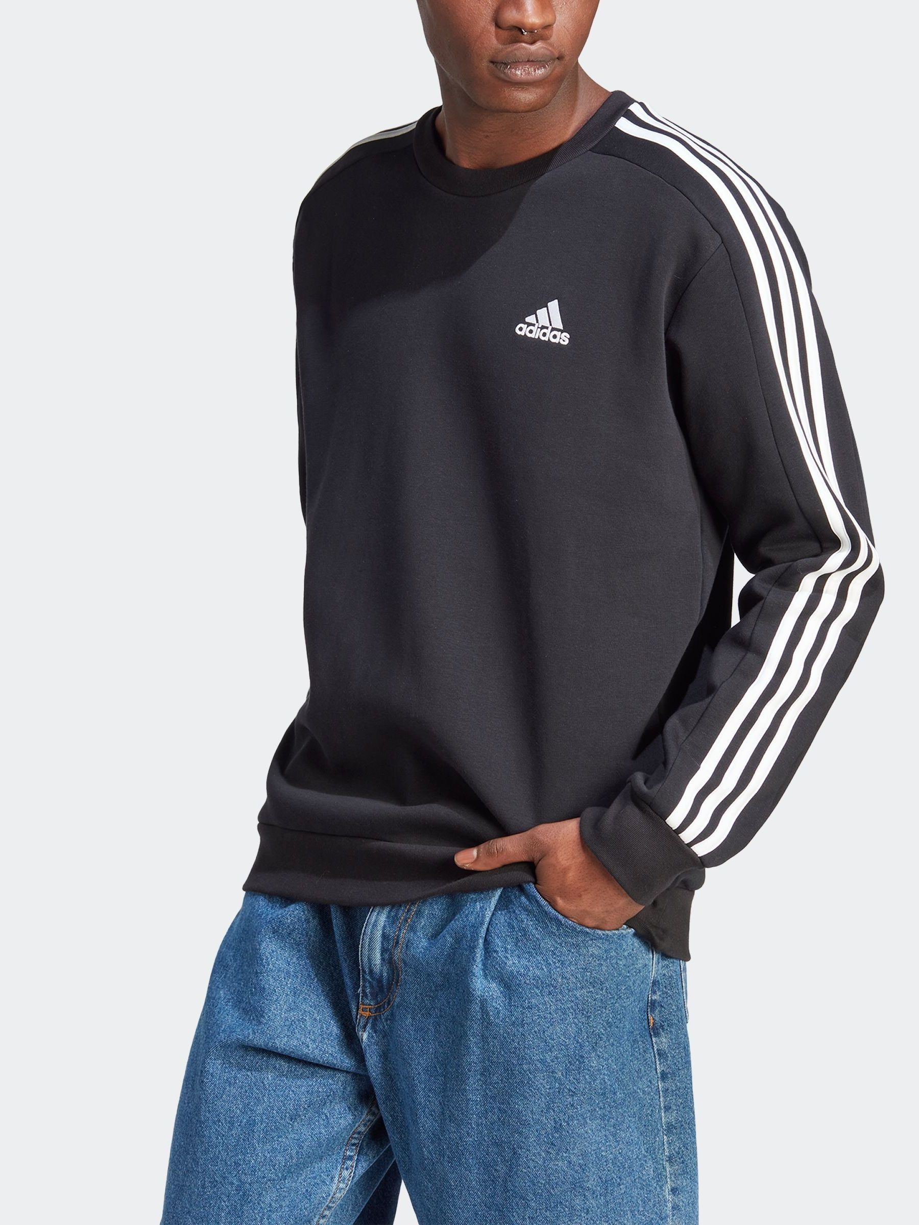 Adidas stripes sweatshirt online