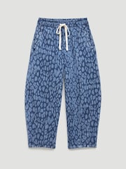 Hush Blue Rina Supersoft Leopard Barrel Leg Jeans - Image 5 of 5