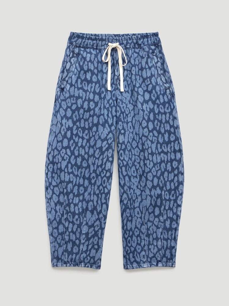 Hush Blue Rina Supersoft Leopard Barrel Leg Jeans - Image 5 of 5 Hush Blue Rina Supersoft Leopard Barrel Leg Jeans - Image 5 of 5