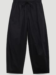 Hush Black Juno Laundered Cotton Barrel Leg Trousers - Image 5 of 5
