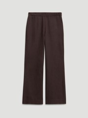 Hush Brown Suki Linen Blend Crop Trousers - Image 5 of 5