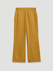 Hush Yellow Suki Linen Blend Crop Trousers - Image 5 of 5