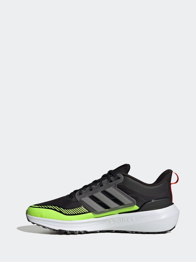 adidas Black Green Ultrabounce Tr Bounce Running Trainers - Image 2 of 9