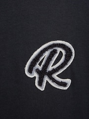Reiss Navy Jude 3-9 yrs Cotton Crew Neck T-Shirt - Image 3 of 6