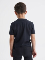 Reiss Navy Jude 3-9 yrs Cotton Crew Neck T-Shirt - Image 5 of 6