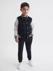 Reiss Navy Jude 3-9 yrs Cotton Crew Neck T-Shirt - Image 6 of 6