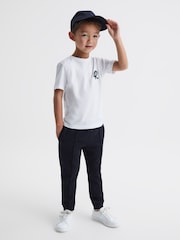 Reiss White Jude 9-14 yrs Cotton Crew Neck T-Shirt - Image 1 of 7