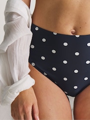 Simply Be Navy Spot Magisculpt Bikini Bottoms 2 Pack - Image 4 of 5