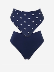 Simply Be Navy Spot Magisculpt Bikini Bottoms 2 Pack - Image 5 of 5