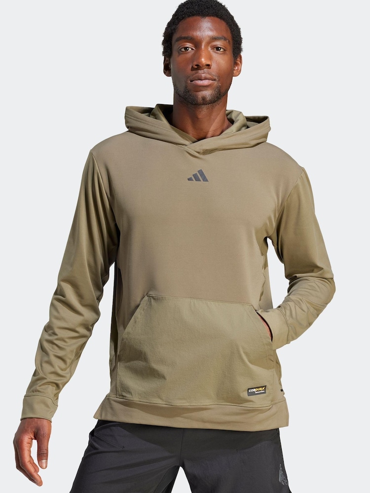 adidas Performance CORDURA Workout Hoodie - Image 1 of 10