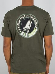 Alpha Industries Green 100% Cotton Space Shuttle T-Shirt - Image 2 of 2
