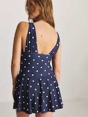 Simply Be Blue Magisculpt Lose up To An Inch Swimdress - Image 2 of 4