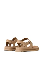 UGG Brown GoldenGaze Toe Post Sandals - Image 4 of 7