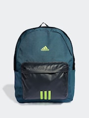 adidas Green Adult Classic Badge of Sport 3-Stripes Backpack - Image 5 of 6