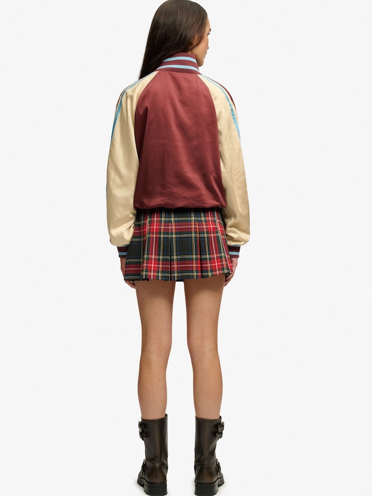 Superdry Blue Mini Pleated Skort - Image 2 of 6