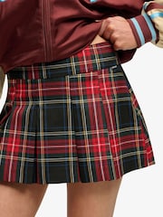 Superdry Blue Mini Pleated Skort - Image 4 of 6