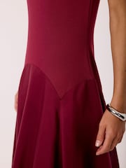 Mint Velvet Red Sleeveless Midi Dress - Image 3 of 8