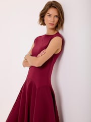 Mint Velvet Red Sleeveless Midi Dress - Image 5 of 8