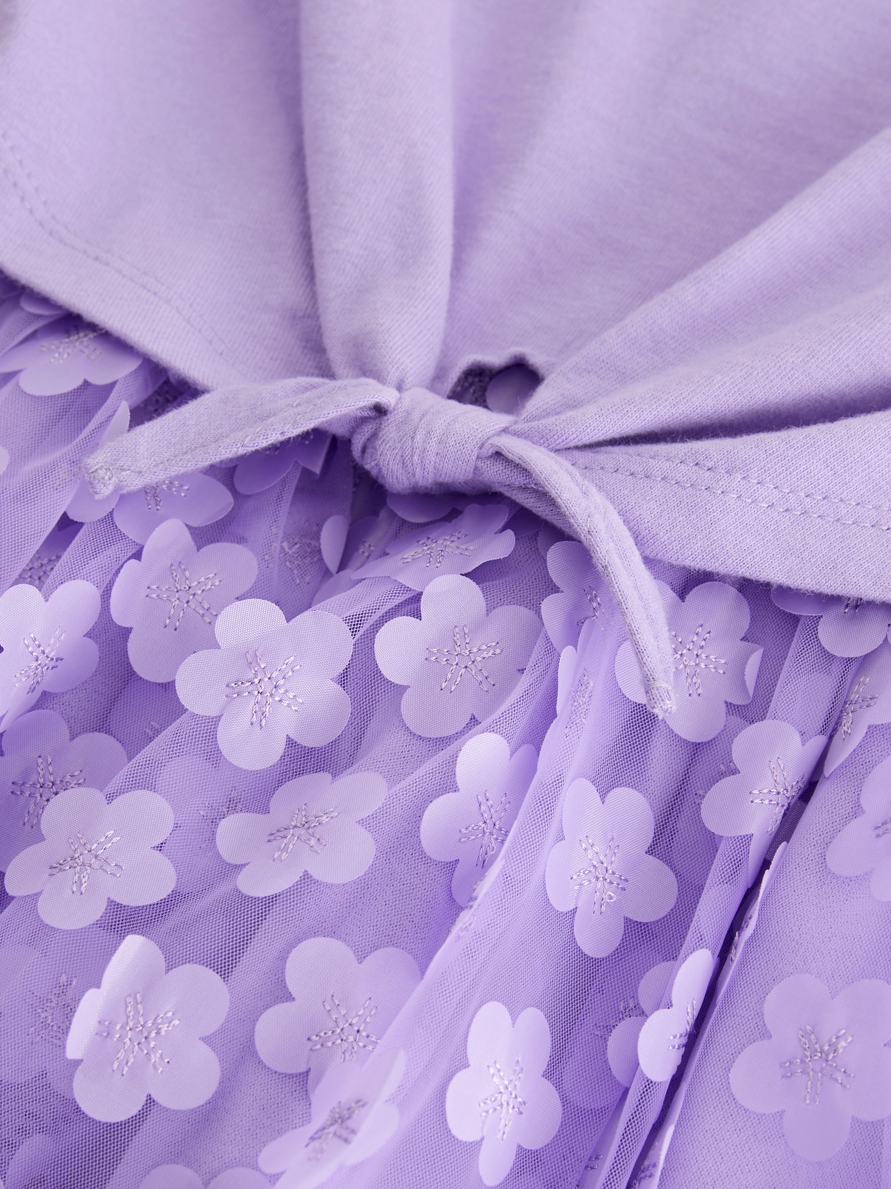 Buy Lilac Purple 3D Floral Skirt Dress (3-12yrs) from Next Luxembourg
