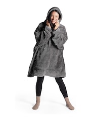 Silentnight Grey Oversized Glitter Snugsie - Image 1 of 7