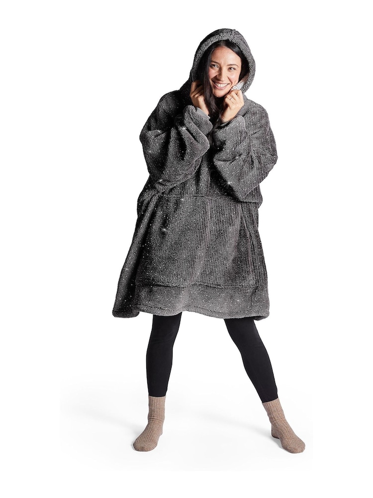 Silentnight Grey Oversized Glitter Snugsie - Image 1 of 7