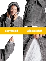 Silentnight Grey Oversized Glitter Snugsie - Image 5 of 7