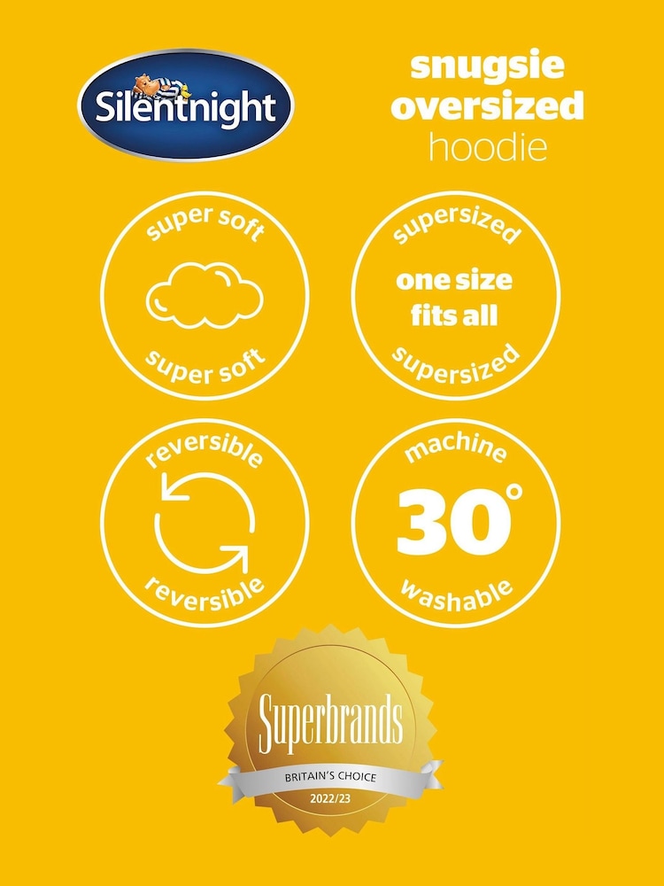 Silentnight Grey Oversized Glitter Snugsie - Image 7 of 7