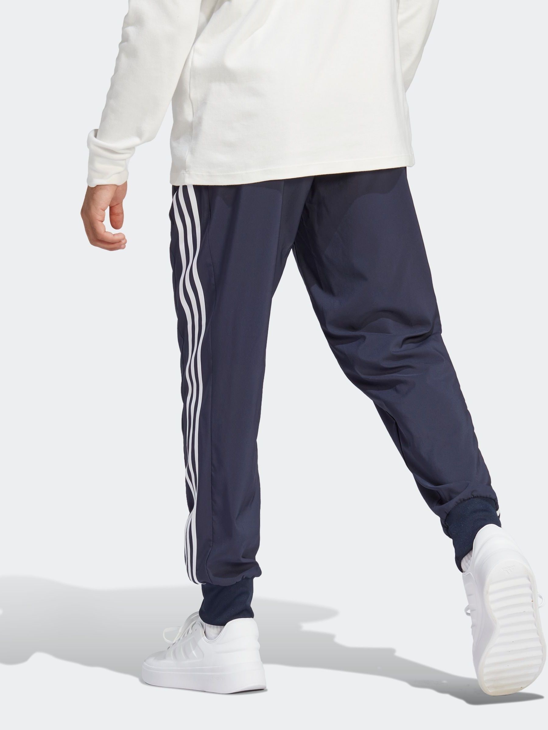 Adidas joggers mens 3 stripe online