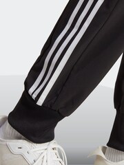 adidas Black Sportswear Aeroready Essentials Tapered Cuff Woven 3-Stripes Joggers - Image 7 of 8