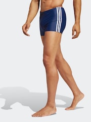 Темно-синий - Плавки-боксеры с 3 полосками adidas Classic - Image 1 of 6