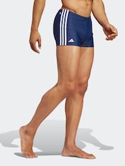 Темно-синий - Плавки-боксеры с 3 полосками adidas Classic - Image 3 of 6