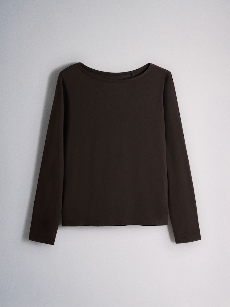 The Set 3 Pack Essentials Long Sleeve Pyjamas Dark Brown/Brown/Light Beige - Image 2 of 9