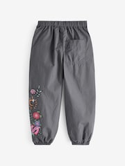 Charcoal Grey Printed Parachute Cargo Trousers (3-16yrs) - Image 5 of 7