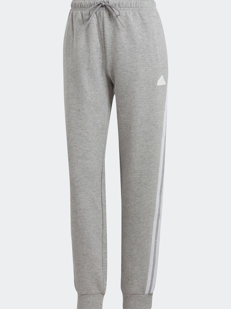adidas Grey Sportswear Future Icons 3-Stripes Regular Tracksuit Bottoms - Image 5 of 5