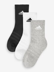 Серый - 3 Пакет - Набор из 3 пар амортизирующих носков adidas - Изображение 1 из 4
