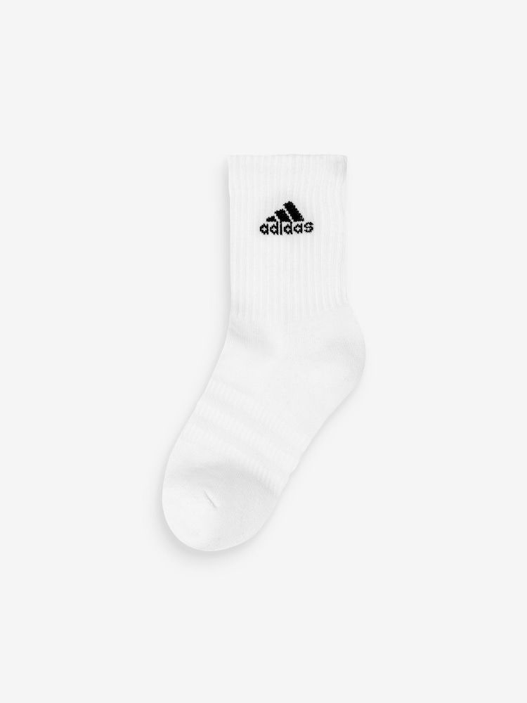 Серый - 3 Пакет - Набор из 3 пар амортизирующих носков adidas - Изображение 2 из 4