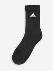 adidas Black Cushioned Crew Socks 3 Pack - Image 2 of 2