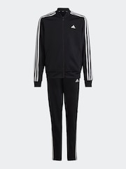 adidas Black Sportswear Essentials 3-Stripes Tracksuit - Image 1 of 6
