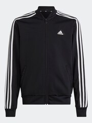 adidas Black Sportswear Essentials 3-Stripes Tracksuit - Image 2 of 6