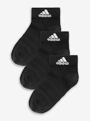 adidas Black Thin And Light Ankle Socks 3 Pairs - Image 1 of 4