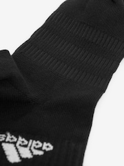 adidas Black Thin And Light Ankle Socks 3 Pairs - Image 4 of 4