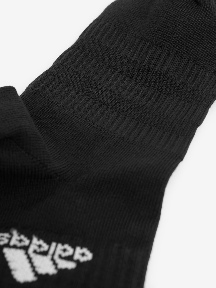 adidas Black Thin And Light Ankle Socks 3 Pairs - Image 4 of 4