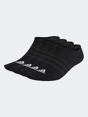 adidas Black Thin And Light No-Show Socks 3 Pairs - Image 1 of 1